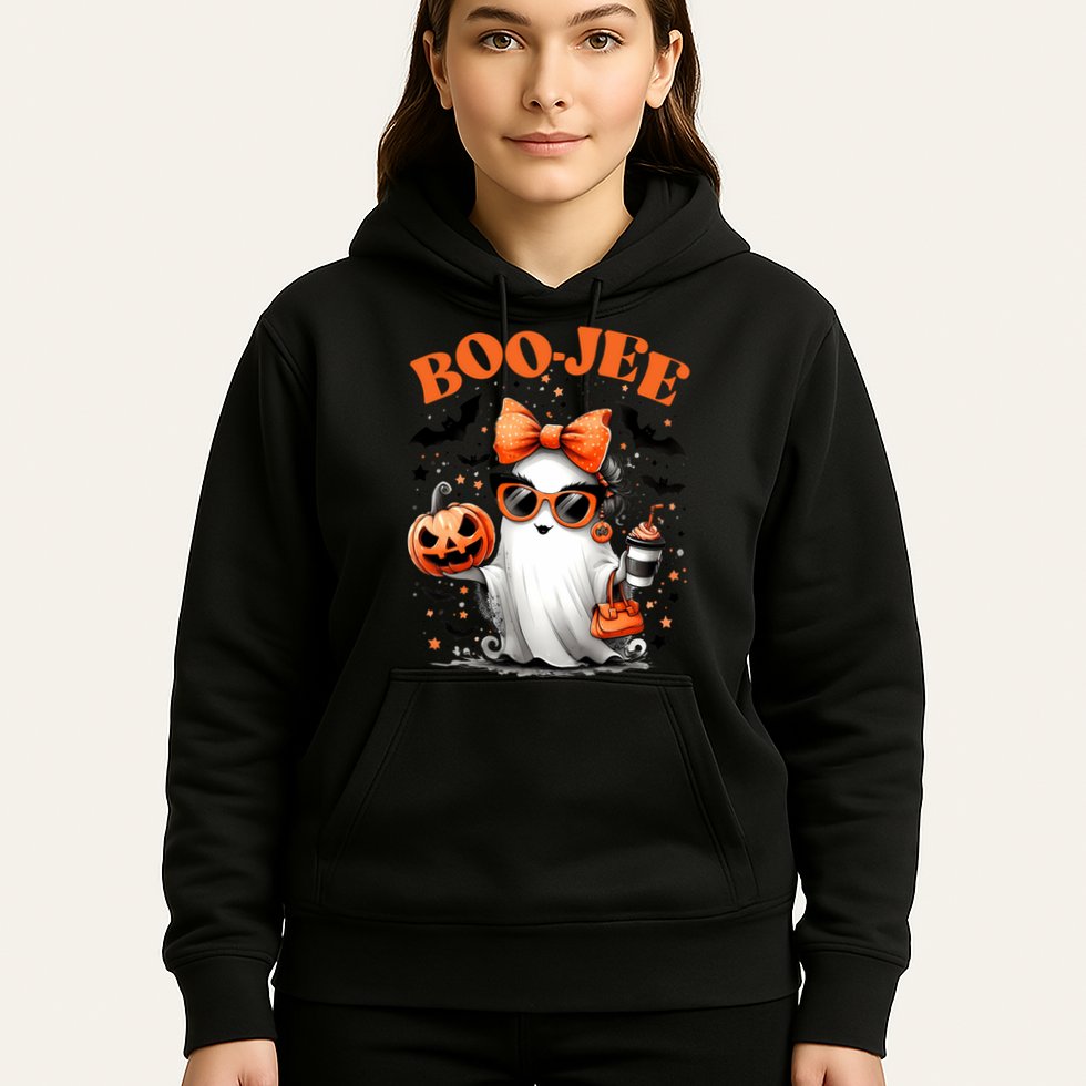 Funny Halloween Boojee Cute Ghost Hoodie