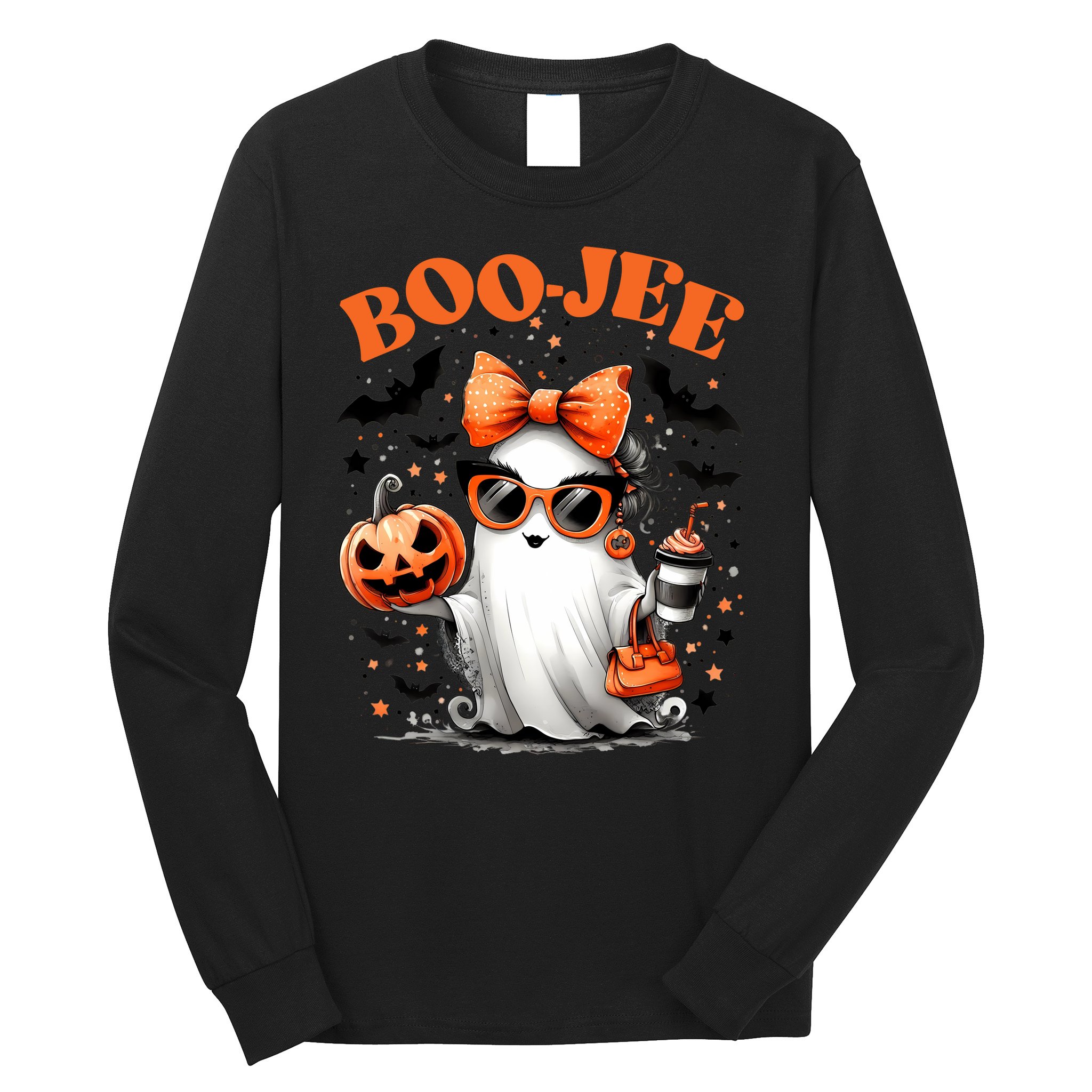 Funny Halloween Boojee Cute Ghost Long Sleeve Shirt