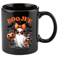 Funny Halloween Boojee Cute Ghost 11oz C Handle Ceramic Mug