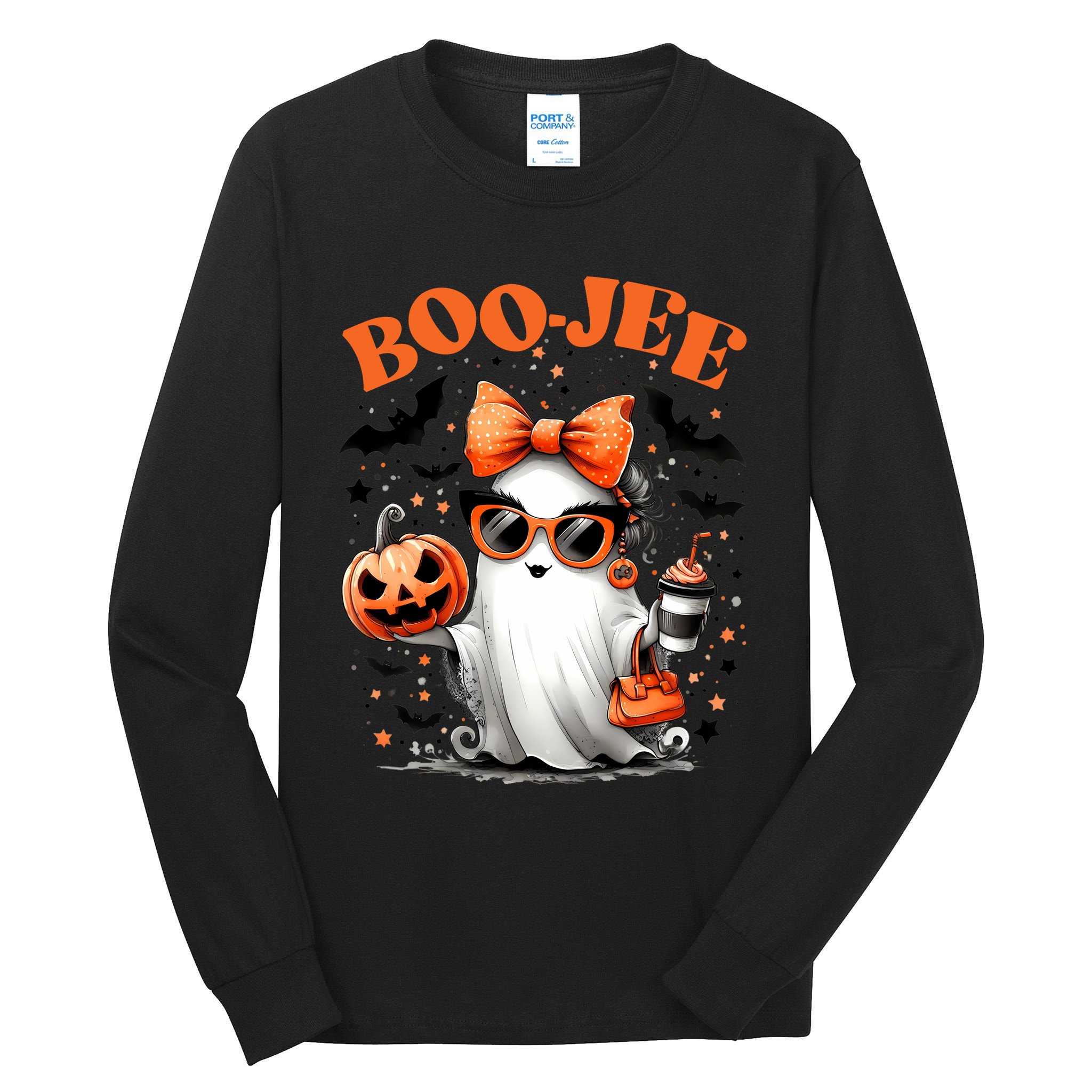 Funny Halloween Boojee Cute Ghost Tall Long Sleeve T-Shirt