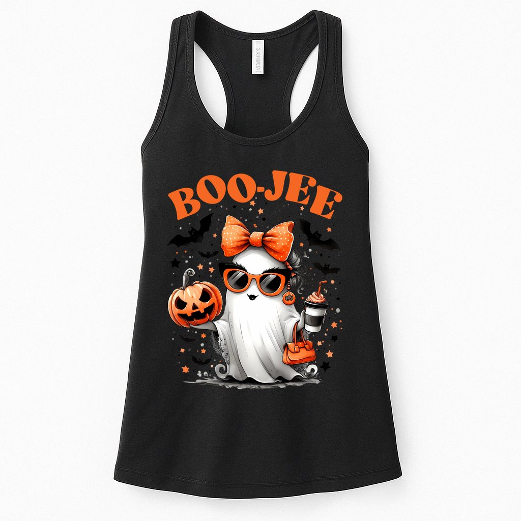 Funny Halloween Boojee Cute Ghost Womens Tank Top