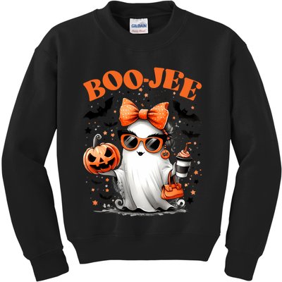 Funny Halloween Boojee Cute Ghost Kids Sweatshirt