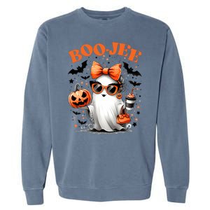 Funny Halloween Boojee Cute Ghost Garment-Dyed Sweatshirt