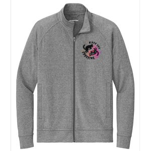 Funny Halloween Black Cat Crossing Gift Stretch Full-Zip Cadet Jacket