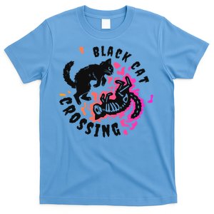 Funny Halloween Black Cat Crossing Gift T-Shirt