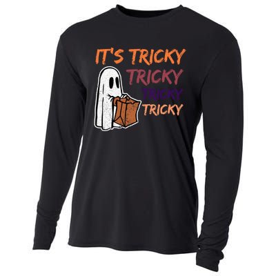 Funny Halloween Boo Its Tricky Tricky Tricky Cooling Performance Long Sleeve Crew