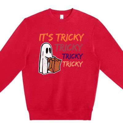 Funny Halloween Boo Its Tricky Tricky Tricky Premium Crewneck Sweatshirt