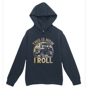 Funny Hay Bale How I Roll Gift Cool Farmer Tractor Driver Urban Pullover Hoodie