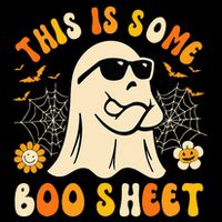 Funny Halloween Boo Ghost Costume This Is Some Boo Sheet Flexfit Unipanel Trucker Cap