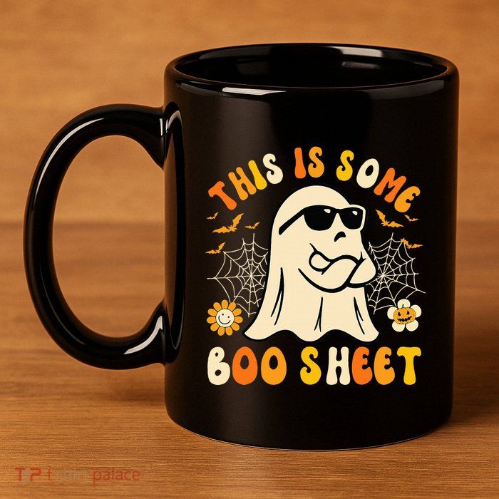 Funny Halloween Boo Ghost Costume This Is Some Boo Sheet 11oz C Handle Ceramic Mug