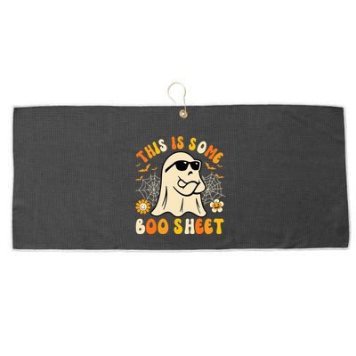 Funny Halloween Boo Ghost Costume This Is Some Boo Sheet Large Microfiber Waffle Golf Towel