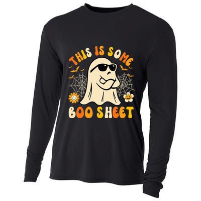 Funny Halloween Boo Ghost Costume This Is Some Boo Sheet Cooling Performance Long Sleeve Crew