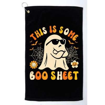 Funny Halloween Boo Ghost Costume This Is Some Boo Sheet Platinum Collection Golf Towel