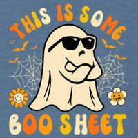 Funny Halloween Boo Ghost Costume This Is Some Boo Sheet Garment-Dyed Sweatshirt