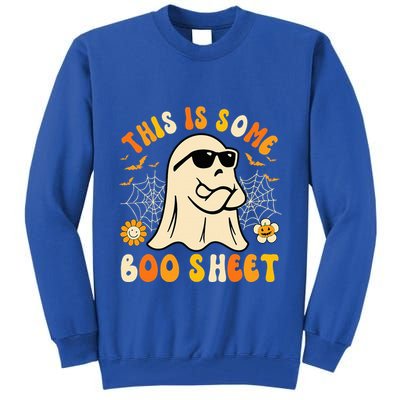 Funny Halloween Boo Ghost Costume This Is Some Boo Sheet Tall Sweatshirt
