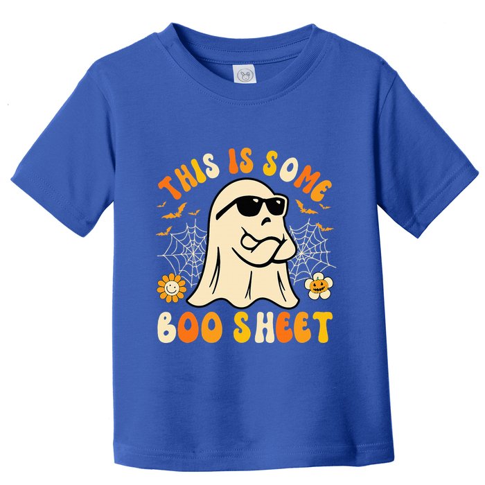 Funny Halloween Boo Ghost Costume This Is Some Boo Sheet Toddler T-Shirt