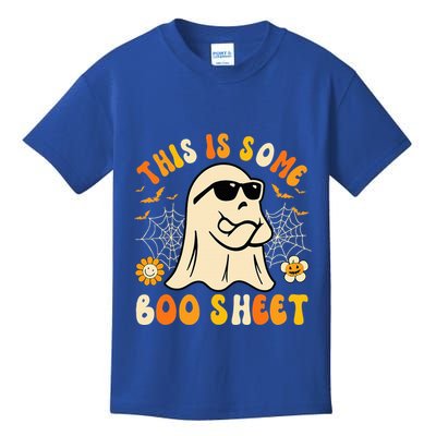 Funny Halloween Boo Ghost Costume This Is Some Boo Sheet Kids T-Shirt