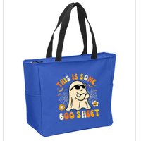 Funny Halloween Boo Ghost Costume This Is Some Boo Sheet Zip Tote Bag