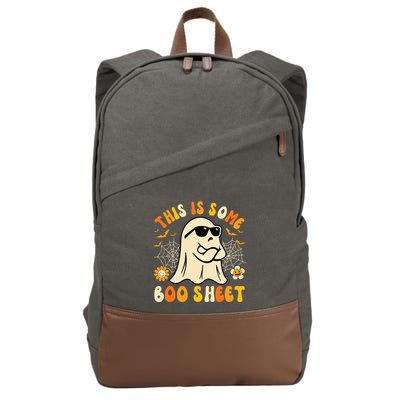 Funny Halloween Boo Ghost Costume This Is Some Boo Sheet Cotton Canvas Backpack
