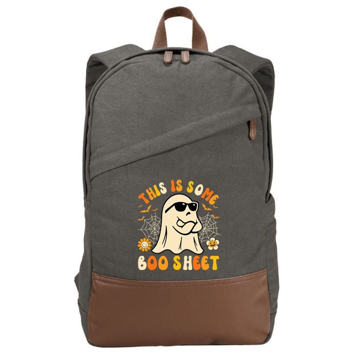Funny Halloween Boo Ghost Costume This Is Some Boo Sheet Cotton Canvas Backpack