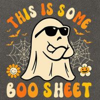 Funny Halloween Boo Ghost Costume This Is Some Boo Sheet Cotton Canvas Backpack