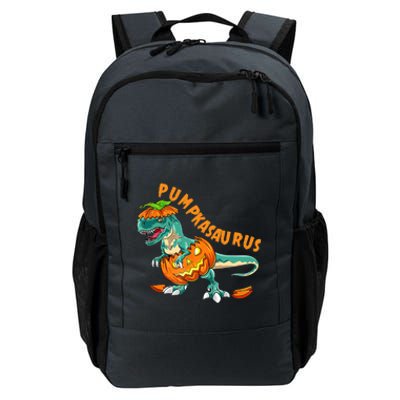 Funny Halloween Boy Pumpkasaurus T Rex Dinosaur Pumpkin Daily Commute Backpack