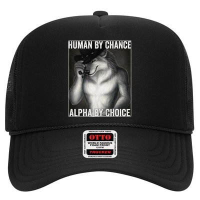 Funny Human By Chance Alpha By Choice Cool Alpha Wolf Meme Hat