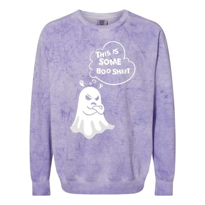 Funny Halloween Boo Ghost Costume This Is Some Boo Sheet Colorblast Crewneck Sweatshirt