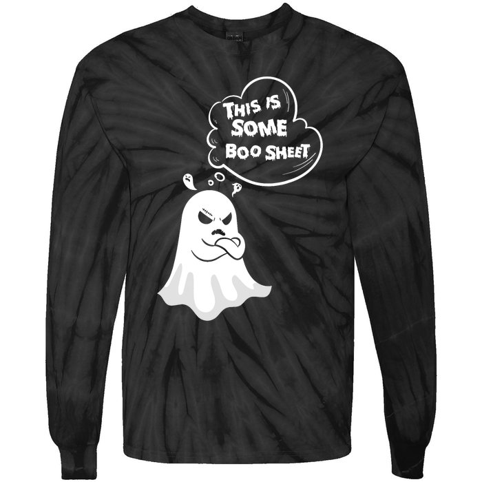 Funny Halloween Boo Ghost Costume This Is Some Boo Sheet Tie-Dye Long Sleeve Shirt