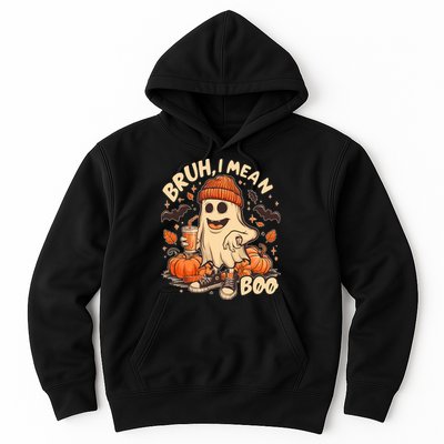 Funny Halloween Bruh I Mean Boo Ghost Hoodie