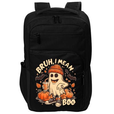 Funny Halloween Bruh I Mean Boo Ghost Impact Tech Backpack