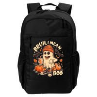Funny Halloween Bruh I Mean Boo Ghost Backpack