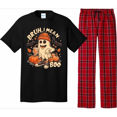 Funny Halloween Bruh I Mean Boo Ghost Pajama Set