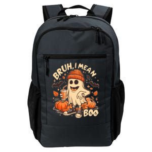 Funny Halloween Bruh I Mean Boo Ghost Daily Commute Backpack