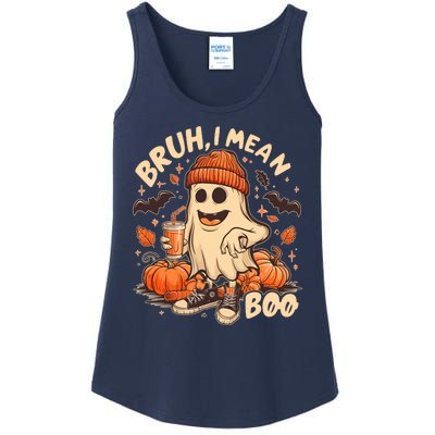 Funny Halloween Bruh I Mean Boo Ghost Ladies Essential Tank