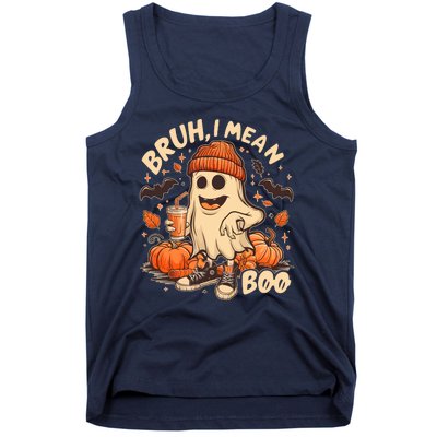 Funny Halloween Bruh I Mean Boo Ghost Tank Top