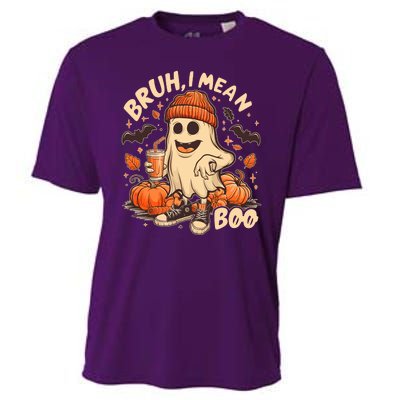 Funny Halloween Bruh I Mean Boo Ghost Cooling Performance Crew T-Shirt