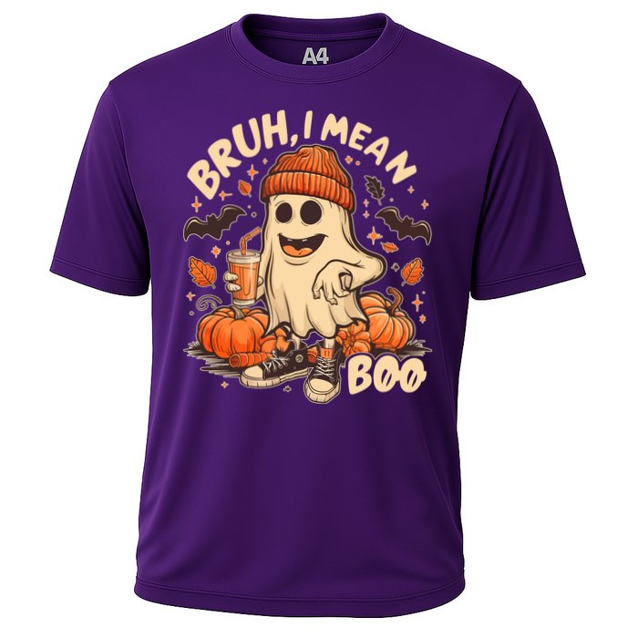 Funny Halloween Bruh I Mean Boo Ghost Cooling Performance Crew T-Shirt