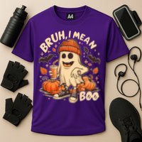 Funny Halloween Bruh I Mean Boo Ghost Cooling Performance Crew T-Shirt