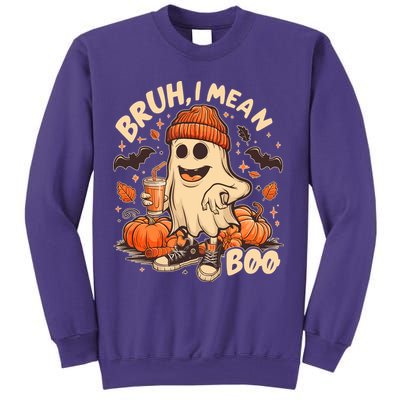 Funny Halloween Bruh I Mean Boo Ghost Sweatshirt