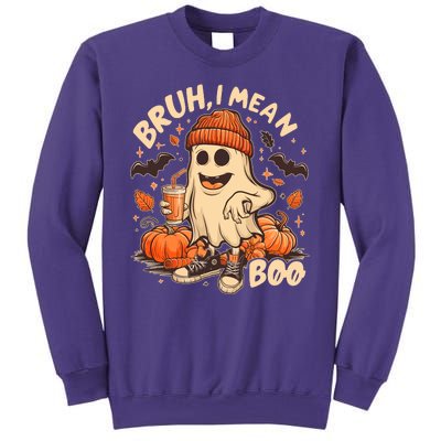 Funny Halloween Bruh I Mean Boo Ghost Sweatshirt