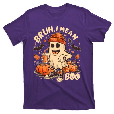 Funny Halloween Bruh I Mean Boo Ghost T-Shirt