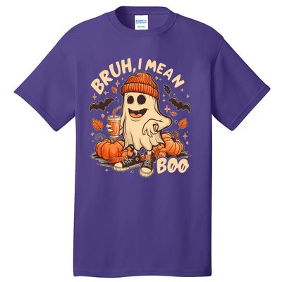 Funny Halloween Bruh I Mean Boo Ghost Tall T-Shirt