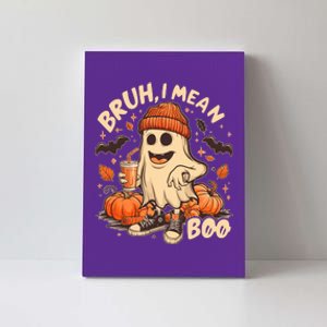 Funny Halloween Bruh I Mean Boo Ghost Canvas