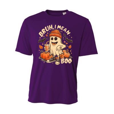 Funny Halloween Bruh I Mean Boo Ghost Performance Sprint T-Shirt