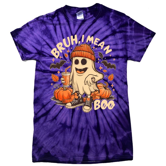 Funny Halloween Bruh I Mean Boo Ghost Tie-Dye T-Shirt