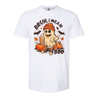 Funny Halloween Bruh I Mean Boo Ghost Softstyle CVC T-Shirt