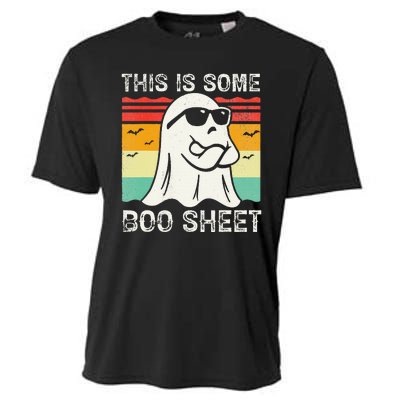 Funny Halloween Boo Ghost Costume This Is Some Boo Sheet Cooling Performance Crew T-Shirt