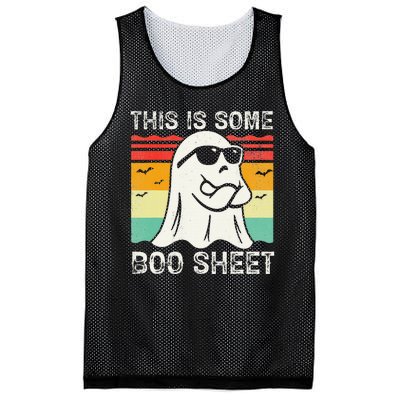 Funny Halloween Boo Ghost Costume This Is Some Boo Sheet Mesh Reversible Basketball Jersey Tank