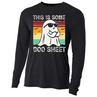 Funny Halloween Boo Ghost Costume This Is Some Boo Sheet Cooling Performance Long Sleeve Crew